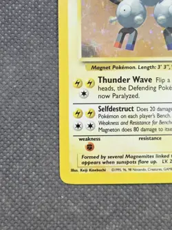 Magneton 9/102 Holo Rare (1999) Base Set WoTC Vintage TCG Pokemon - Image 5