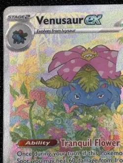 Venusaur ex 198/165 – Scarlet & Violet 151 SIR – Full Art Holo – Pokemon MEW NM - Image 3
