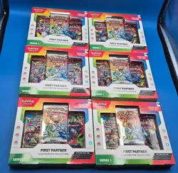 Pokemon - First Partner Illustration Collection Series 1 - Lot of 6 - Image 1