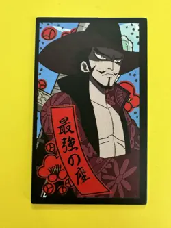 Dracule Mihawk One Piece Hanafuda mini Card Jump 2.12 x 1.3 inches Japanese - Image 2