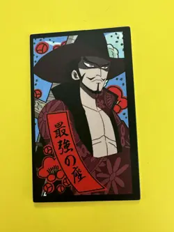 Dracule Mihawk One Piece Hanafuda mini Card Jump 2.12 x 1.3 inches Japanese - Image 3