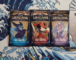 Disney Lorcana The First Chapter Booster Pack Lot x24 New/Sealed Fast Shipping! - Image 2