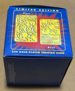 Pokemon 23k Gold Plated Cards Burger King Set Of 5 Vintage CHARIZARD SEALED! - Image 3