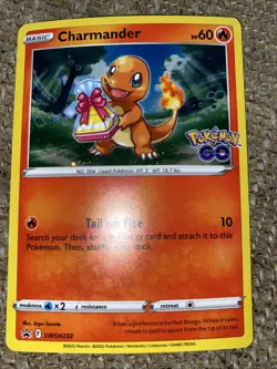 Pokemon TCG Charmander SWSH232 Sword & Shield Black Star Promo Card - Image 1