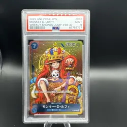 2023 PSA 9 Monkey D Luffy P-043 Weekly Shonen Jump Promo One Piece Card Japan - Image 1