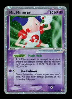 Mr. Mime ex 110/112 EX FireRed LeafGreen 2004 FRLG Holo Rare Pokemon Card TCG - Image 1