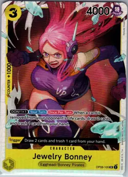 Jewelry Bonney OP08-105 SR English Two Legends - One Piece Card - NM - Image 1