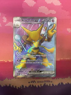 Pokemon Card Alakazam ex 188/165 Ultra Rare Scarlet & Violet 151 Near Mint - Image 1