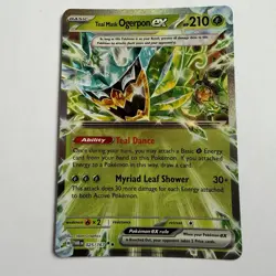 Pokemon TCG Teal Mask Ogerpon EX 025/167 Twilight Masquerade Double Rare NM - Image 1