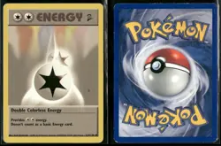 ✰ DOUBLE COLORLESS ENERGY 124/130 UNCOMMON BASE SET 2 POKEMON ✰ HP - Image 1
