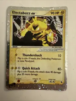 Pokemon TCG Electabuzz ex Ultra Rare Holo EX Ruby & Sapphire 97/109 2003 HP90 - Image 1