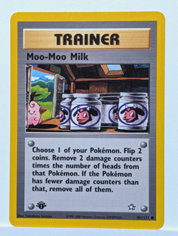 Moo-Moo Milk 101/111 1st Edition Neo Genesis Pokemon TCG - NM - Image 1