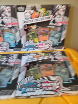 Pokemon Black Bolt & White Flare Poster Collection Box 4X Lot New Sealed - Image 3