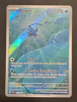 Carte Pokemon PHIONE 175/167 Holo Secrete EV6 Ecarlate et Violet TWM FR NEUF - Image 1