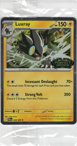 Pokemon Luxray 028/088 Perfect Order Best Buy Stamped Promo Sealed NM Mint - Image 1