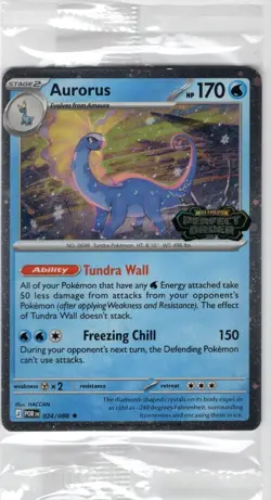 Aurorus 024/088 - Cosmo Holo - Pokemon Perfect Order stamped promo (sealed) - Image 1