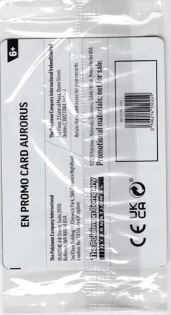 Aurorus 024/088 - Cosmo Holo - Pokemon Perfect Order stamped promo (sealed) - Image 2