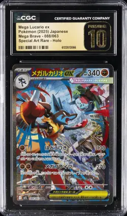 2025 POKEMON JPN MEGA BRAVE SPECIAL ART RARE MEGA LUCARIO EX CGC 10 PRISTINE - Image 1