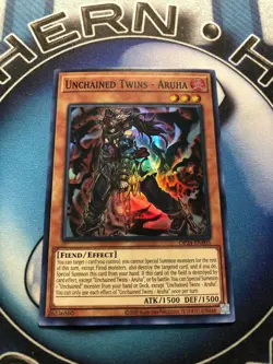 *** UNCHAINED TWINS - ARUHA *** SUPER RARE OP24-EN005 OTS PACK YUGIOH! - Image 1