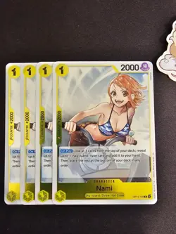 4x OP15-108 Nami R Playset -One Piece TCG- Adventure on Kami's Island English - Image 1