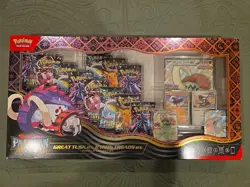 Pokemon TCG PALDEAN FATES Great Tusk Iron Treads Ex Premium Collection SEALED - Image 1
