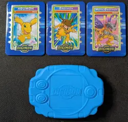 Digimon Taco Bell Metal Card Lot of 3 w/Digivice: Agumon, Greymon, Metalgreymon - Image 1