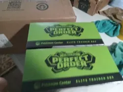 POKEMON CENTER LOT OF 2 PERFECT ORDER ETBs ELITE TRAINER BOX NEW/SEALED FS - Image 2