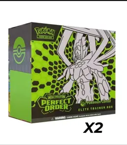 Lot of 2 - Perfect Order Pokemon Center Elite Trainer Box ETBs - Image 1