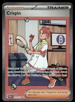 Pokemon Cards Crispin 171/131 Prismatic Evolutions Special Illustration Rare *2 - Image 1