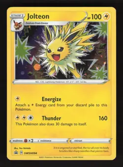Jolteon SWSH094 Pokemon Sword & Shield Black Star Promo Holo Card - Image 1