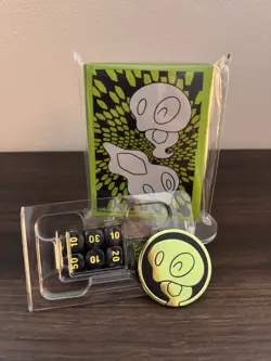Pokemon TCG Perfect Order ETB Coin Dice and 65 Card Sleeves - Image 1