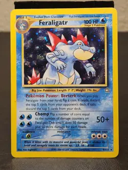 Pokemon TCG Neo Genesis Feraligatr 4/111 Holo Unlimited Rare Vintage Tcg Card Tr - Image 1