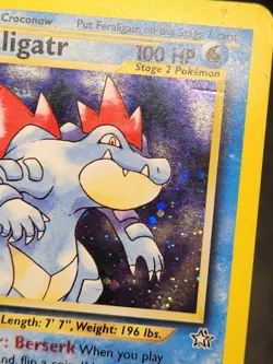 Pokemon TCG Neo Genesis Feraligatr 4/111 Holo Unlimited Rare Vintage Tcg Card Tr - Image 4