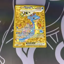 Pokemon Lapras EX 164 SV: Scarlet & Violet Promo Full Art Holo Tera Card - Image 2