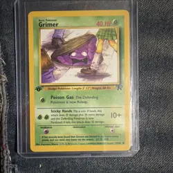 Pokemon Team Rocket Grimer Basic Card 57/82 English 40 HP Vintage 2000 - Image 1