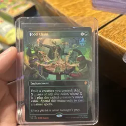 Food Chain: Teenage Mutant Ninja Turtles Borderless Foil Mythic Rare Near Mint - Image 1