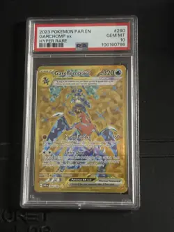 2023 POKEMON PAR EN-PARADOX RIFT HYPER RARE #260 GARCHOMP EX PSA 10 - Image 1
