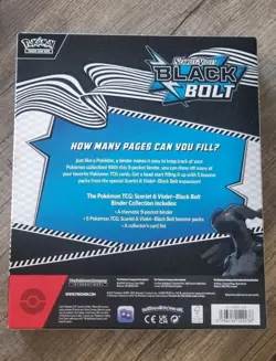 Pokemon TCG Black Bolt (SV10.5) Bundle ETB + Binder Collection Englisch OVP - Image 5