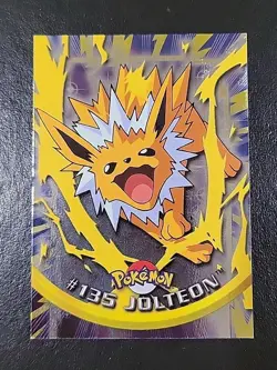 MP! HOLO FOIL 2000 Topps Pokemon TV Animation Edition Series 3 #135 Jolteon - Image 1