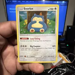 Pokemon Snorlax Sm-Unbroken Bonds 158/214 Holo Rare Basic 150 HP 2019 Excellent - Image 1