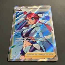 Skyla 072/072 Pokemon Shining Fates Ultra Rare Full Art Holo English - Image 2