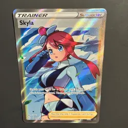 Skyla 072/072 Pokemon Shining Fates Ultra Rare Full Art Holo English - Image 3