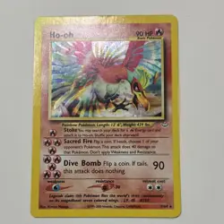 Pokemon TCG Ho-oh Neo Revelation Holo Rare 7/64 Nintendo 2000 NM LP - Image 1