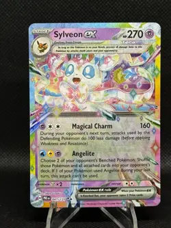 2024 POKEMON SURGING SPARKS SYLVEON EX 086/191 DOUBLE RARE - Image 1