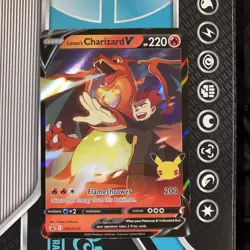 Pokemon Lance's Charizard V SWSH133 Promo Card Holo Rare - Image 1