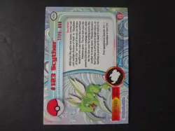 2000 Topps Pokemon Series 3 Silver Foil #123 Scyther TV Animation 1st Edition - Image 2