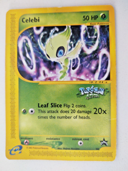 Celebi Black Star #50 Pokemon Promo Vintage TCG WOTC Pokemon e-reader LP - Image 1
