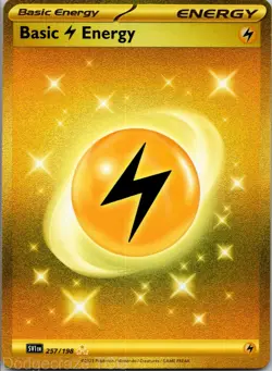 Basic Lightning Energy 257/198 Hyper Rare Scarlet & Violet Pokemon NM - Image 1