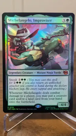 Michelangelo, Improviser Foil M Teenage Mutant Ninja Turtles 119 NM - Image 1