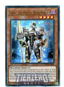 Yugioh Girsu, the Orcust Mekk-Knight MP21-EN056 Ultra Rare 1st Edition - Image 1